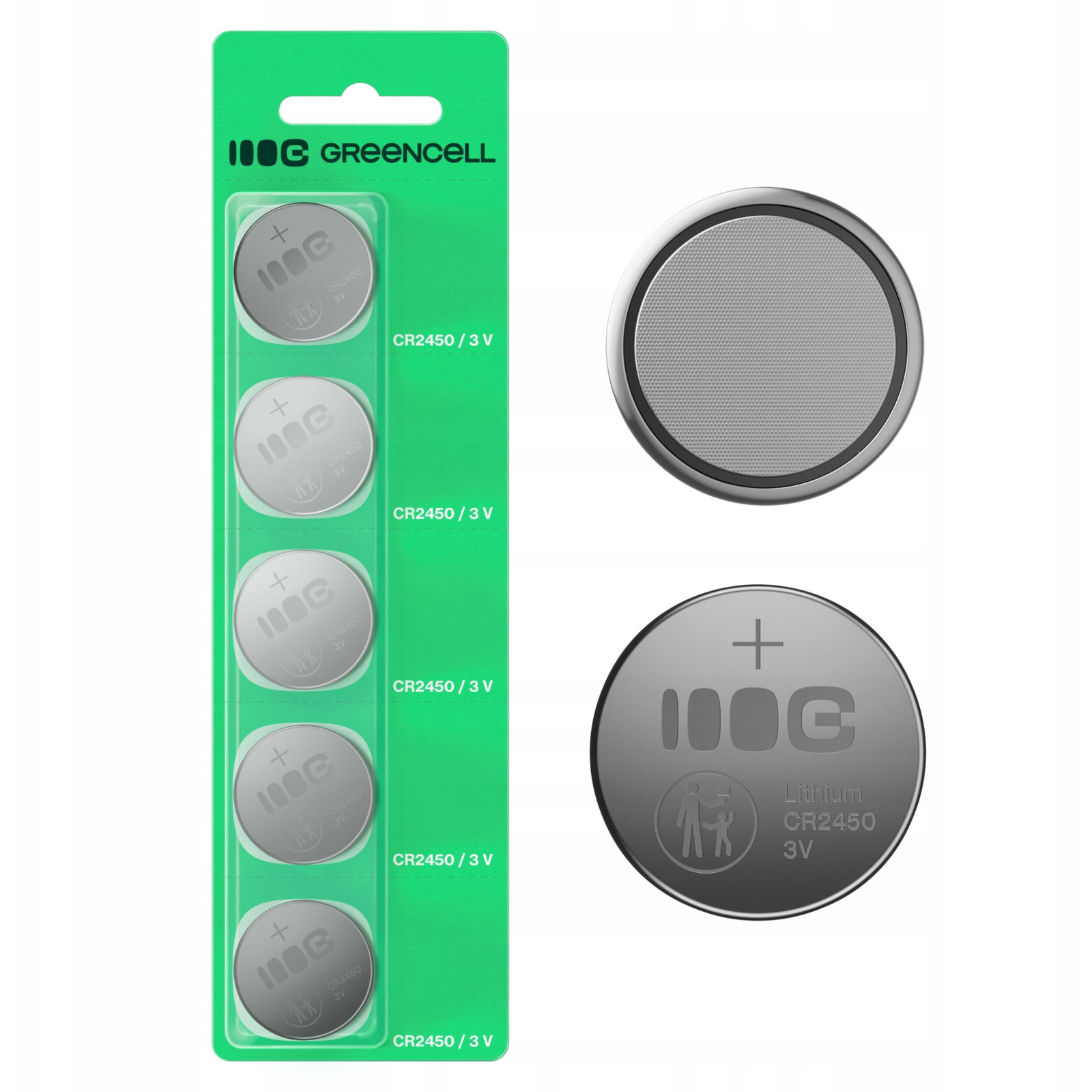 Lítiová batéria Green Cell CR2450