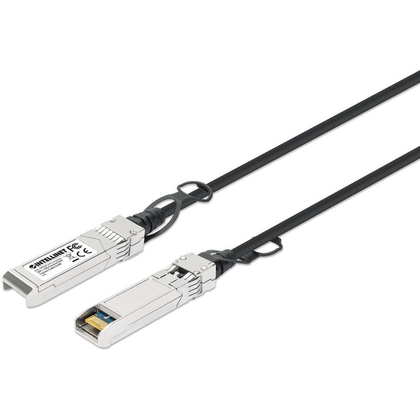 Intellinet 508384 InfiniBand og fiberoptisk kabel 0,5 m SFP+ Sort