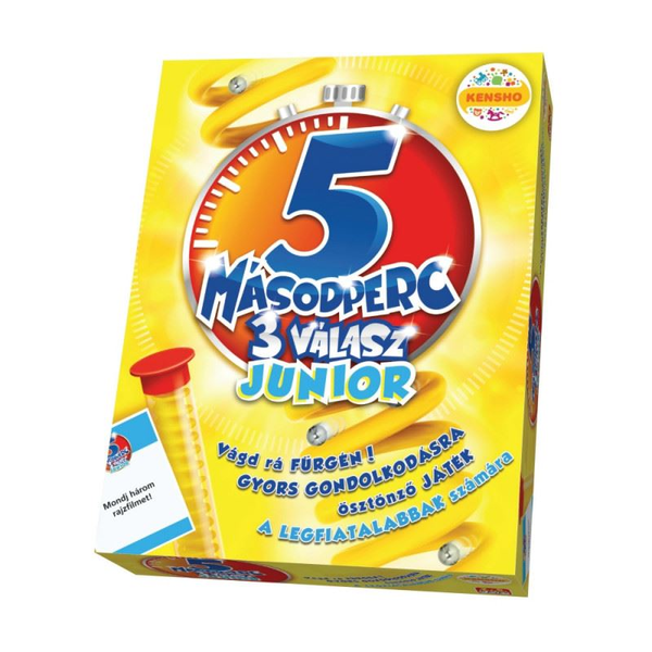 5 másodperc 3 válasz Junior társasjáték (KEN34397)