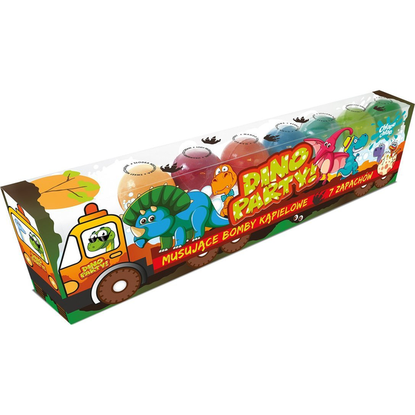 Chlapu Chlap Musujące bomby do kąpieli dino truck 1op.-7szt