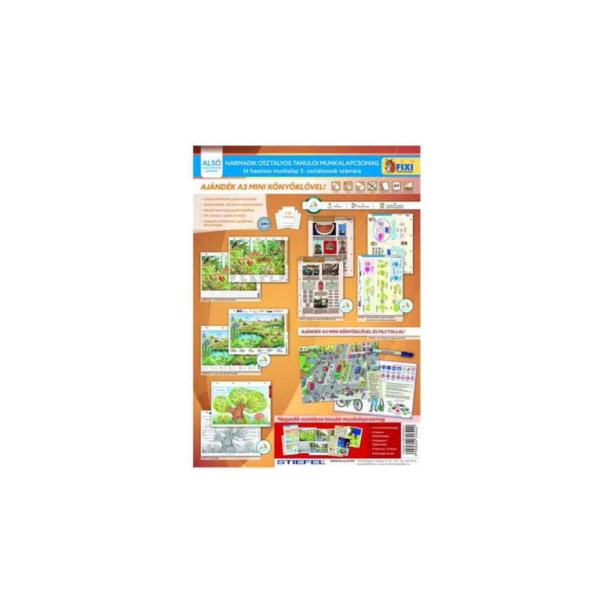 Stiefel III. osztály A3 Tanulói munkalap csomag (5db) (TMCSOMAG3-U)