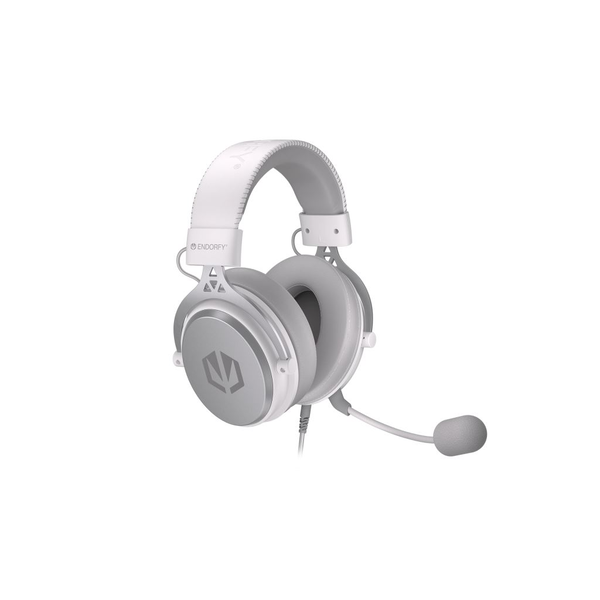Endorfy Viro Plus USB 53 мм бели геймърски слушалки