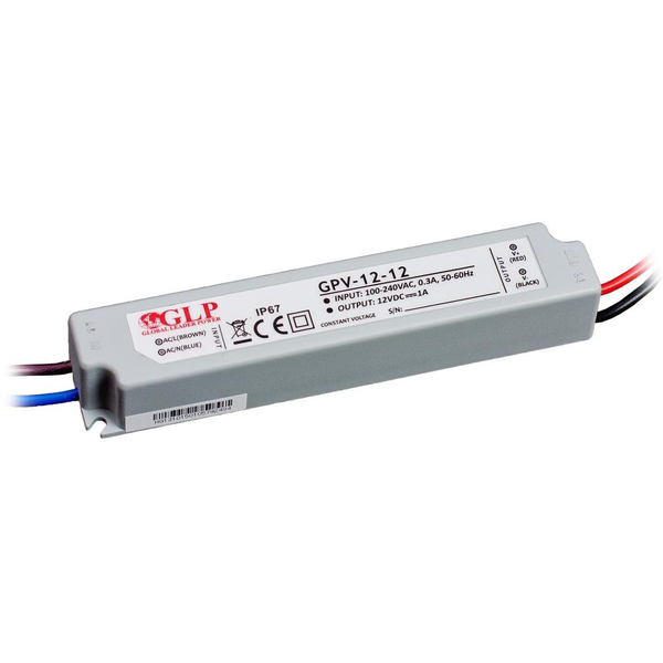  Mojeledy Zasilacz led GPV 12W 12V DC ip67 (gpv-12-12 1A)