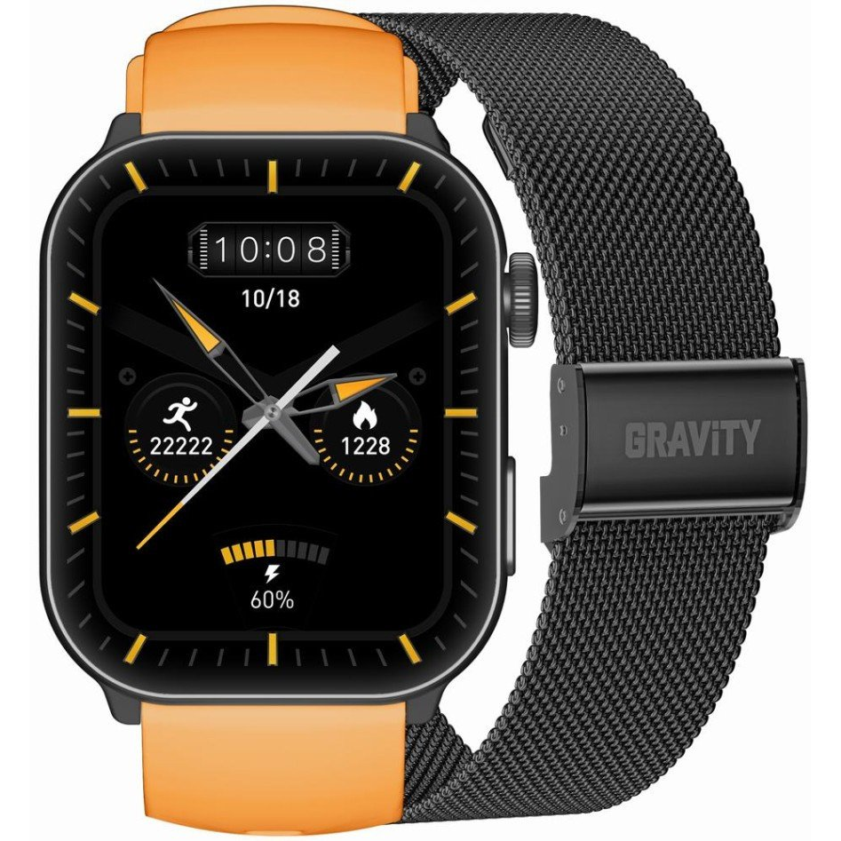 Gravity GT28-2 Okosóra Bluetooth Hívással Szilikon Szíjjal (GT28-2)