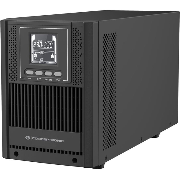 Conceptronic ZEUS52E2K UPS-enhed Dobbeltkonvertering (online) 2 kVA 1800 W 6 AC stikkontakt(er)