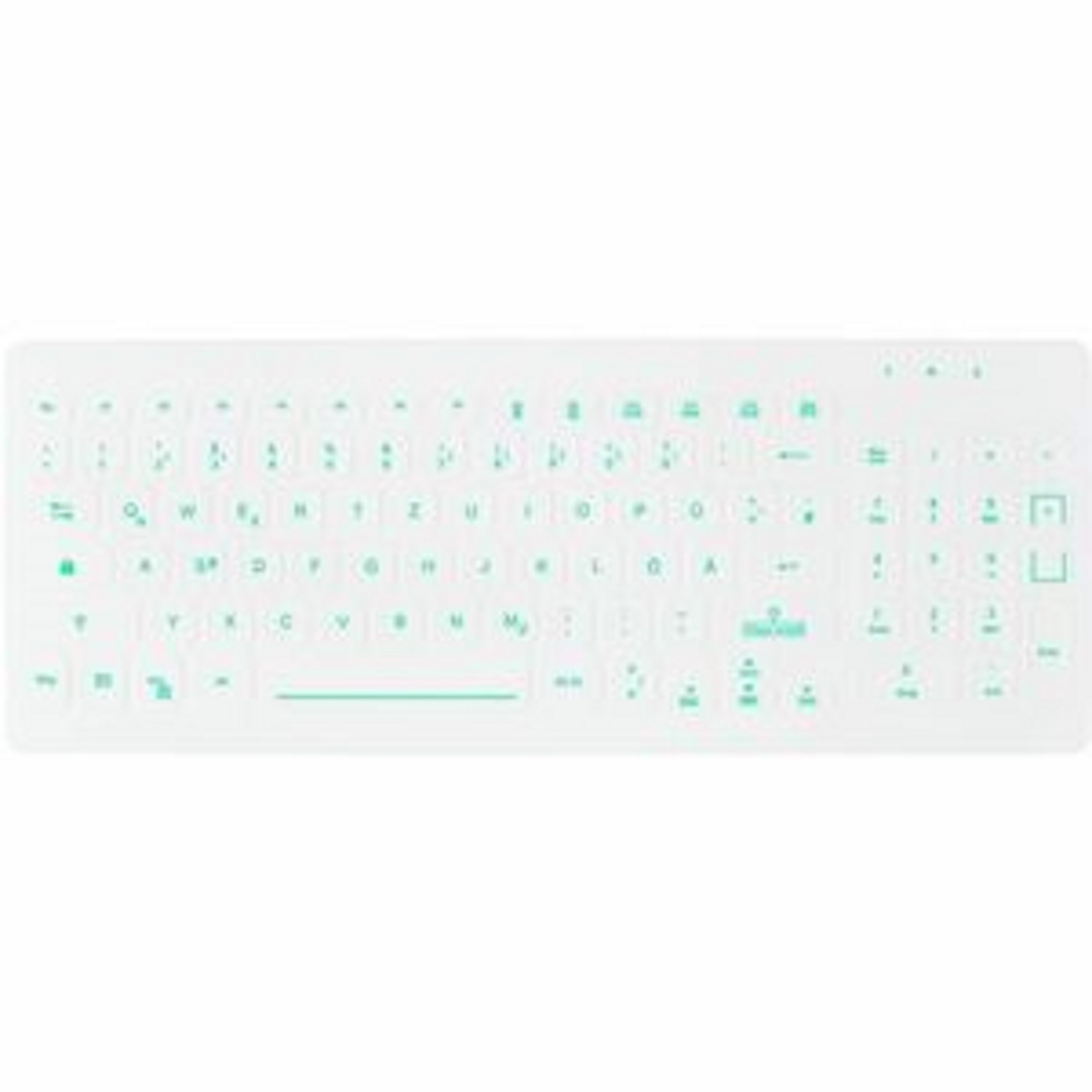Cherry Hygiene AK-CB7012F-US-W/GE IP68 Vízálló Ultravékony Vezetékes Billentyűzet DE - Fehér (AK-CB7012F-US-W/GE)