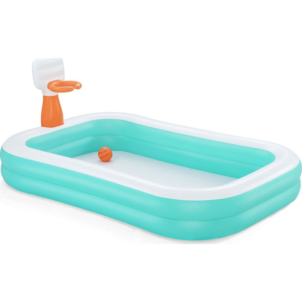 Bestway 54445 piscine hors sol Piscine gonflable Rectangle Bleu, Blanc