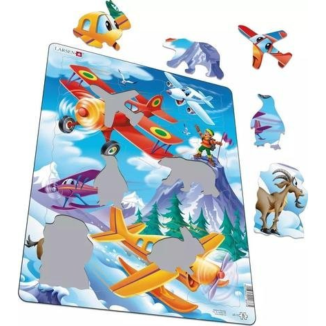 Larsen Maxi US12 Vormpuzzel 20 stuk(s) Luchtvaartuig