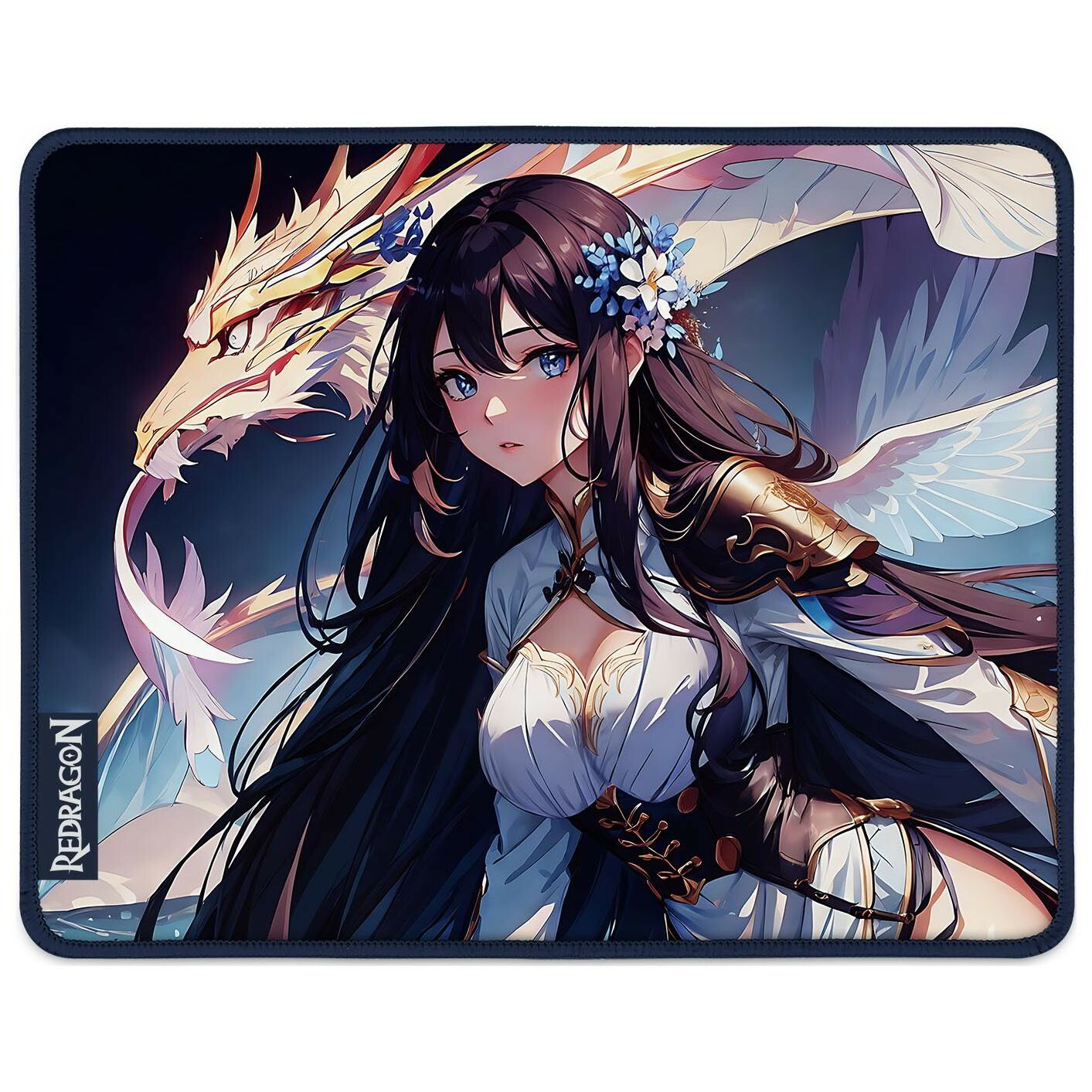 Redragon 046 S Gaming Egérpad 330 x 260 mm - Kék mintás (046S)