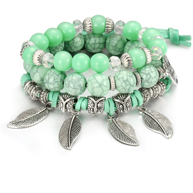 Wrap Q1 női gyöngyös karkötő - 3 darabos szett - SL908-2 (3546)