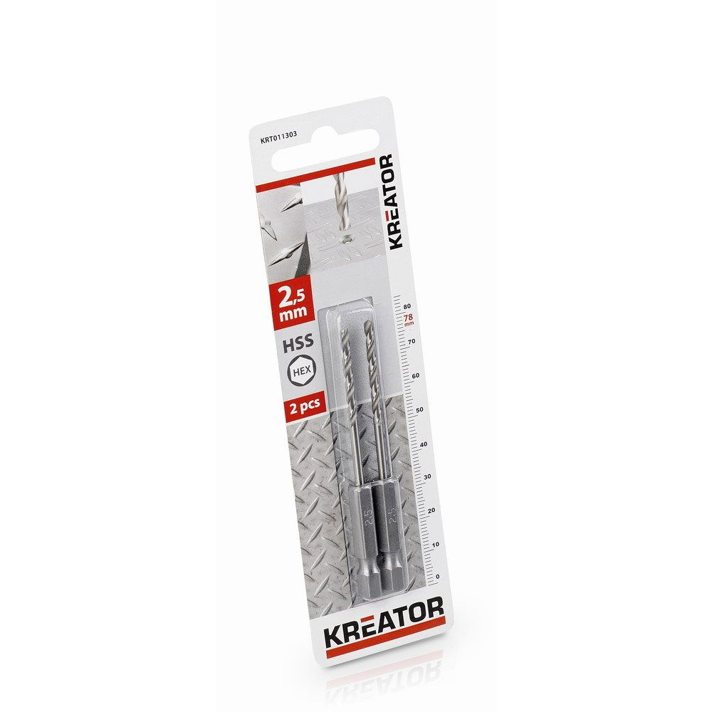 Kreator fémfúrószár HEX 2,5 mm HSS (KRT011303)
