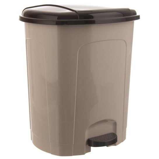 Orion UH pedálos szemetes 30 L kávé barna (731389)