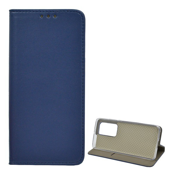Tok álló, bőr hatású (FLIP, oldalra nyíló, asztali tartó funkció) SÖTÉTKÉK [Huawei P40 Pro 5G] (5996457974399)