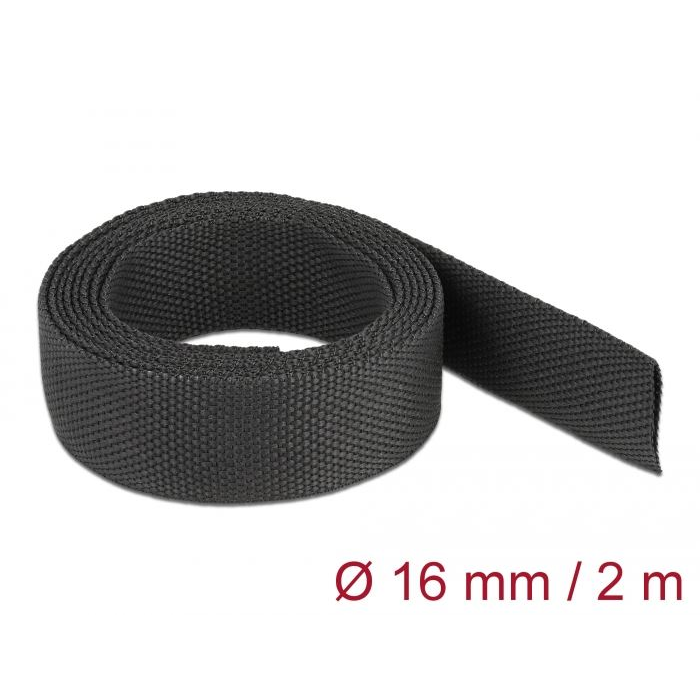 Delock hőre zsugorodó cső 2m x 16mm fekete (20793) (delock20793)