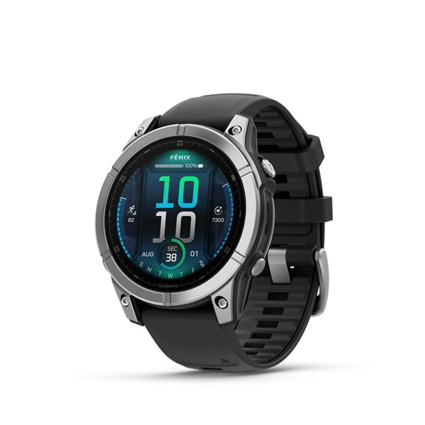 Chytré Hodinky Garmin Fenix E AMOLED Nerezová Ocel stříbrné