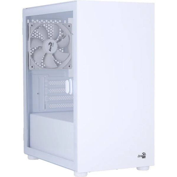 Aerocool CS-111-G-WT-v1 táp nélküli ablakos MicroATX ház fehér (ACCS-PC19013.21)