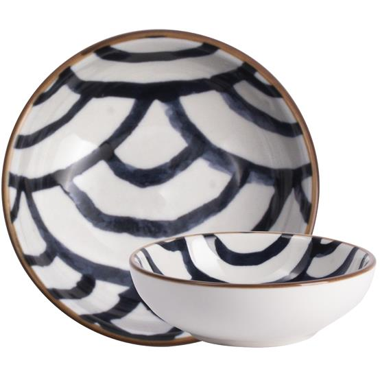 GUSTA Bowl diameter 9 × 2,8 cm Waves ceramic (2173200KX)