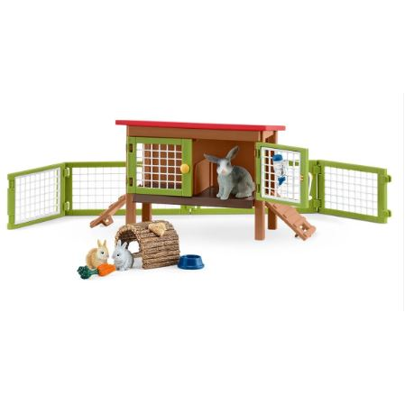 Schleich nyúlketrec nyulakkal (42420) (sch42420)