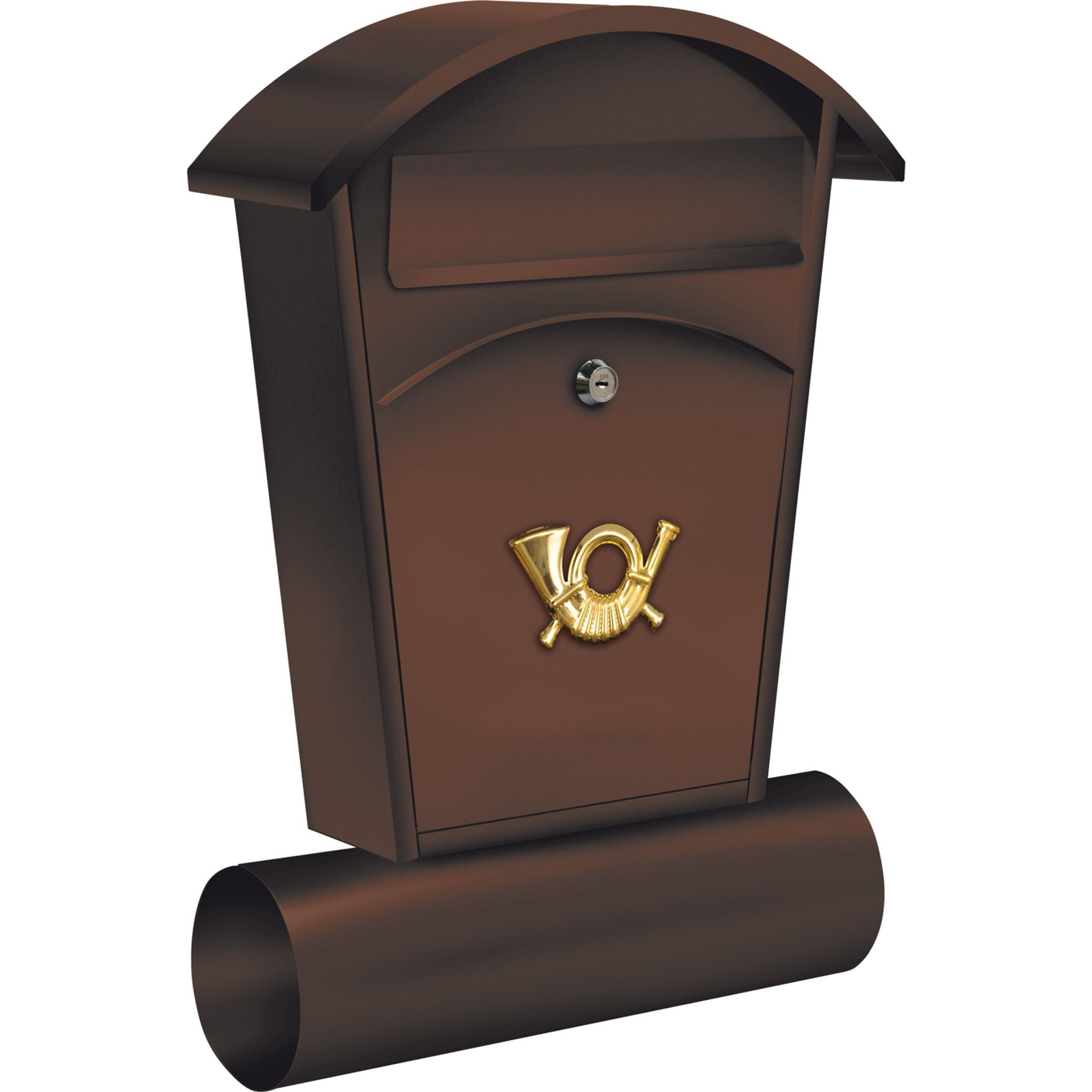 VOREL - lekerekített tető + újságtálca, 480 x 280 x 80mm, barna (5906083785924)