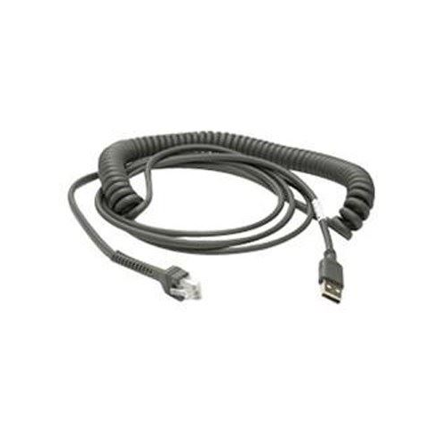 Zebra vonalkód olvasó adatkábel USB 15ft. (4.6m) (CBA-U09-C15ZAR) (CBA-U09-C15ZAR)