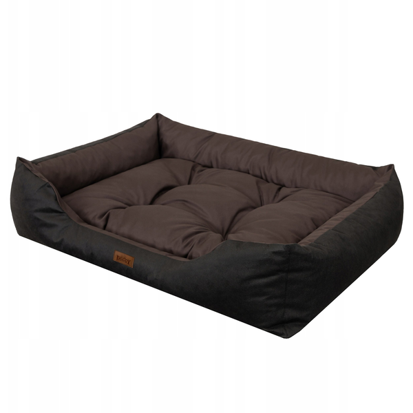 R3 LEGOWISKO PUFFY OXFORD BRĄZOWO - CZARNE