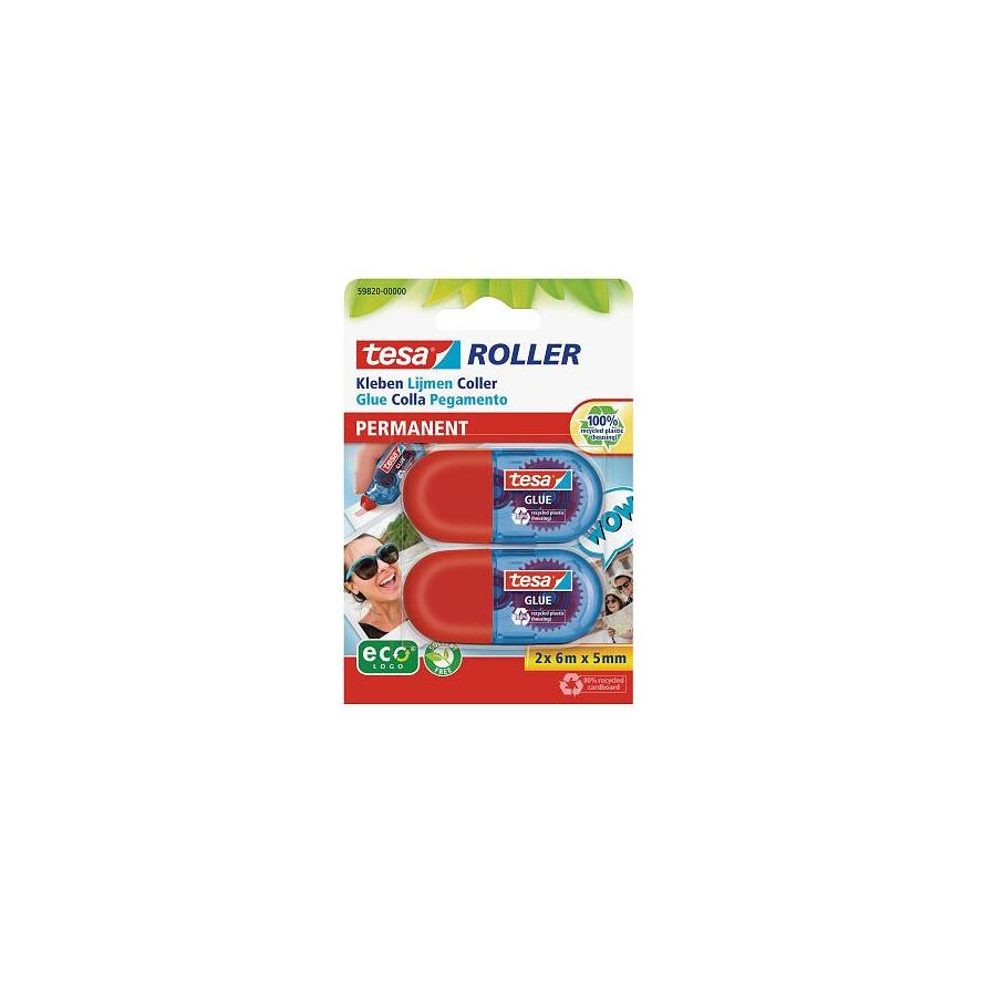 Tesa Mini Klebe-Roller 6m 5mm permanent ecoLogo 2St. (59820-00000-00) (59820-00000-00)