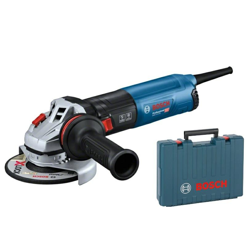 Bosch GWS 14-125 S Sarokcsiszoló - 125 mm, 1400 W, Kofferben (06017D0101)