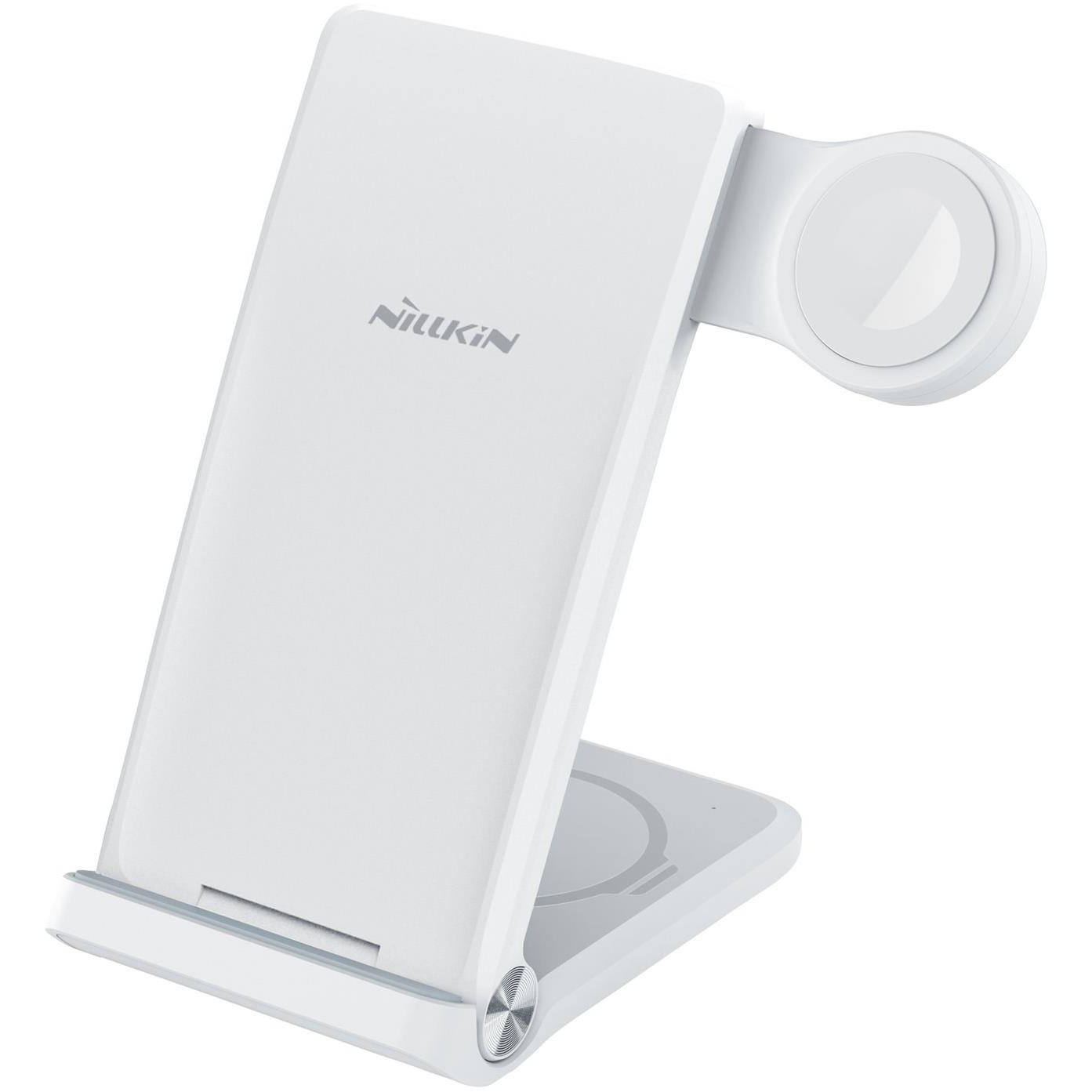 Nillkin PowerTrio 3 az 1-ben vezeték nélküli töltő Apple Watch-hoz Whie (MFI) (6902048256958)