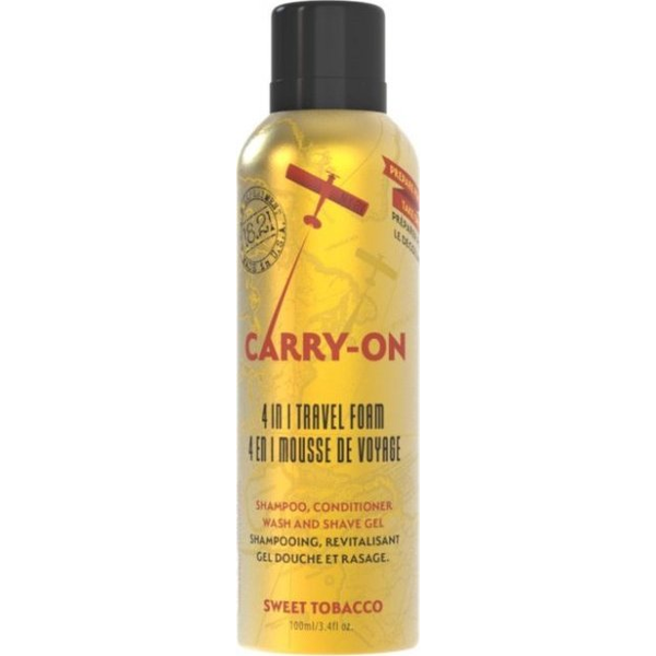 Natures Protection 18.21 Man Made daugiafunkcė priemonė vyrams 18.21 ManMade 4 in 1 Carry On Travel Foam Sweet Tobacco, 100 ml