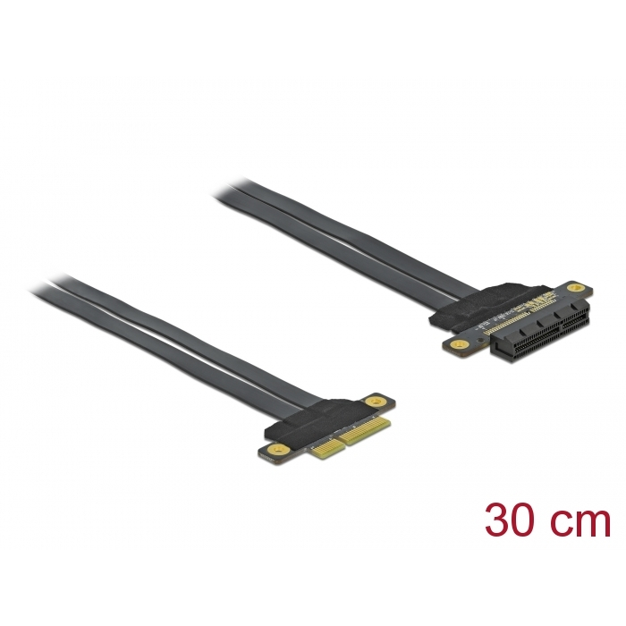 Delock PCI Express Riser kártya x4 - x4 hajlékony kábellel 30 cm (85768) (85768)