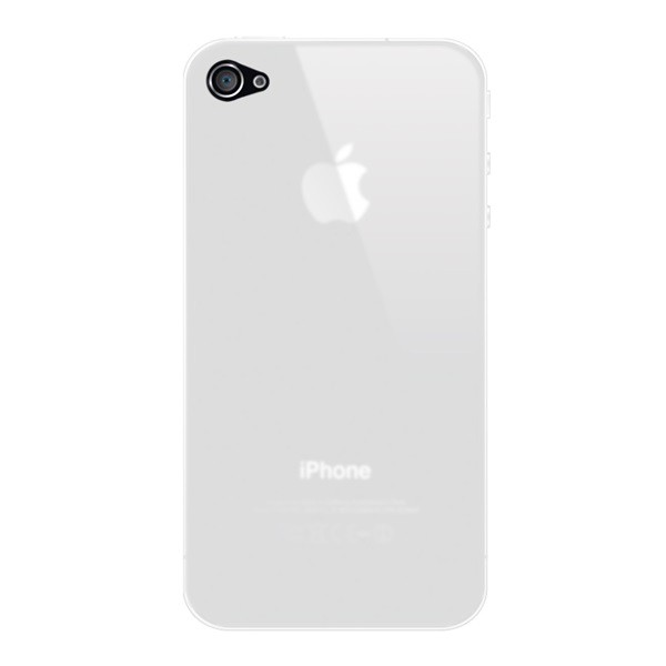 Szilikon telefonvédő FEHÉR [Apple iPhone 4] (5996457265176)