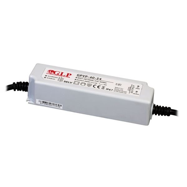 GLP GPVP-40-24 24V/1.7A 40W IP67 LED tápegység (GPVP-40-24)