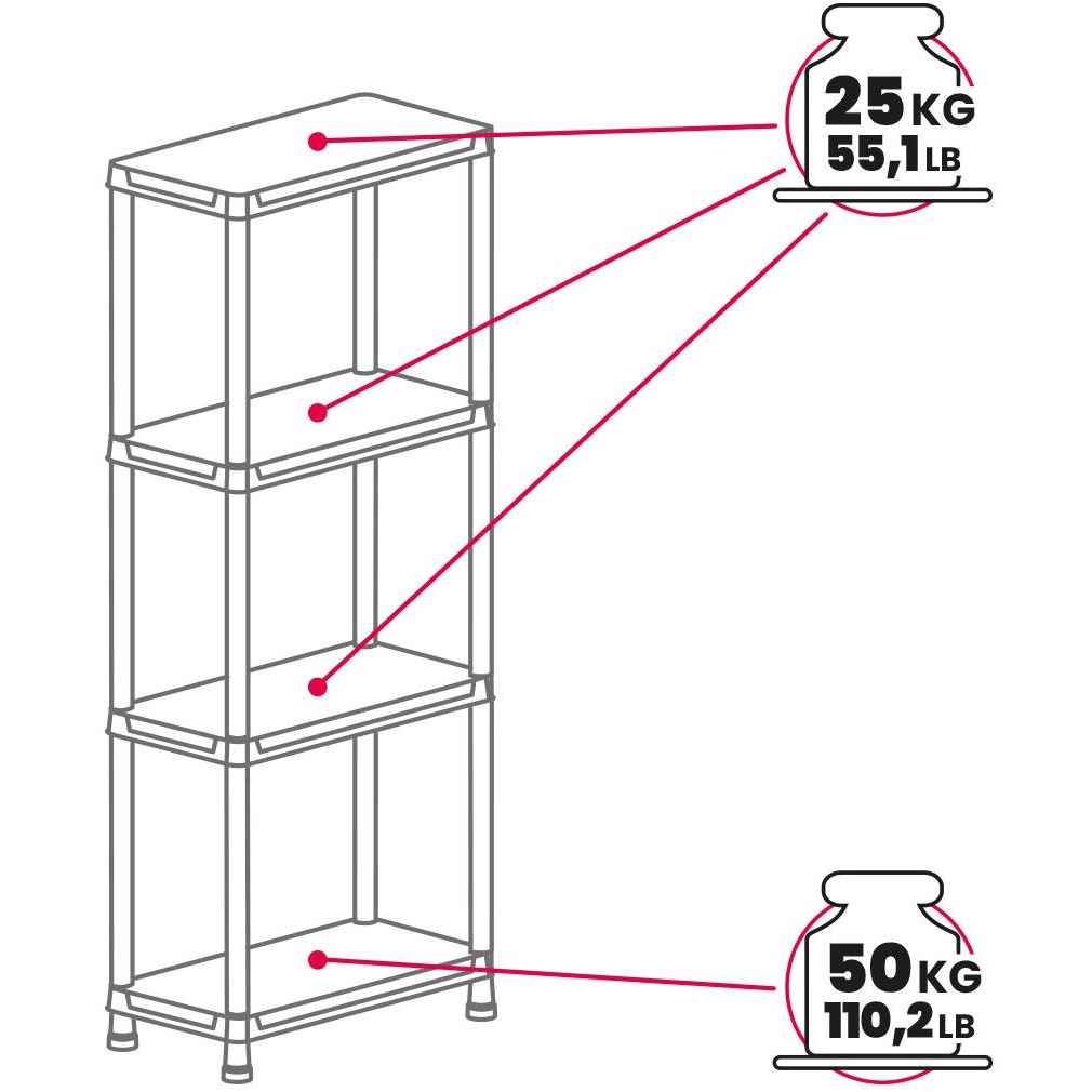 TOOMAX UNIVERSAL PRO 63-4, 4 polcos (Z0128T0--4100)