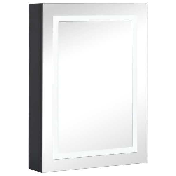 tükrös fürdőszobaszekrény LED világítással 50 x 13 x 70 cm