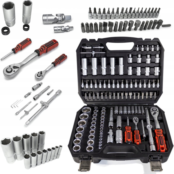 Zestaw narzędzi Forcekraft Zestaw narzędzi 108el. 1/4" & 1/2" (6-kątnych) (4-32mm)