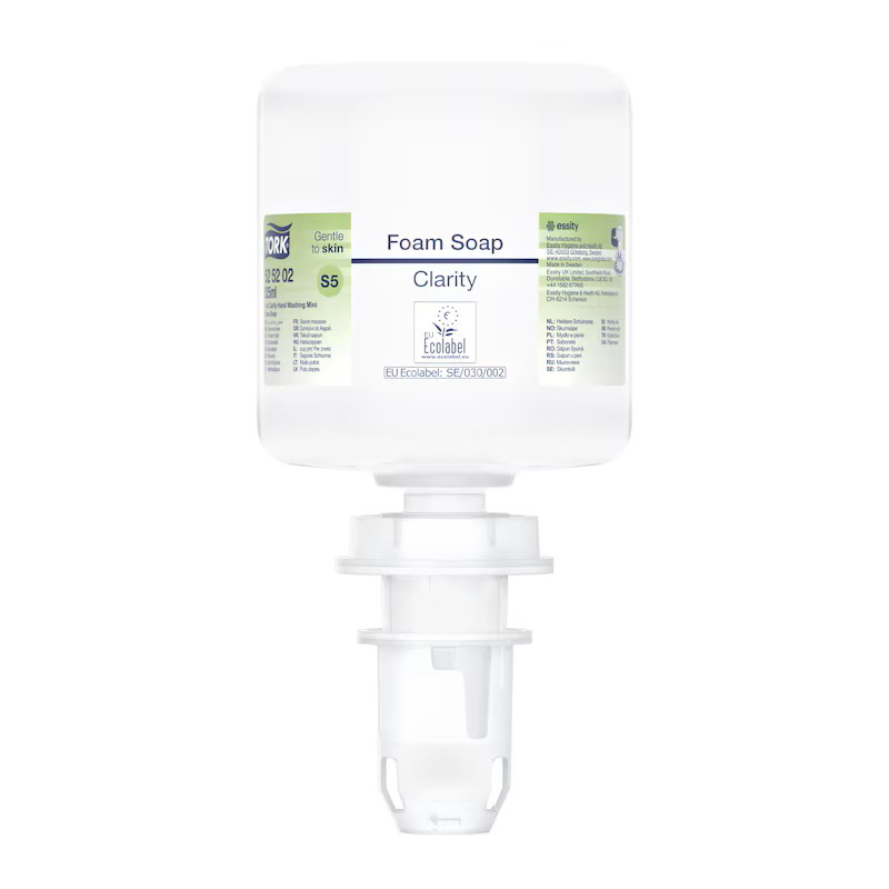 Tork Mini Clarity Folyékony Habszappan S5 adagoló rendszerhez 0,52L - Átlátszó (525202)