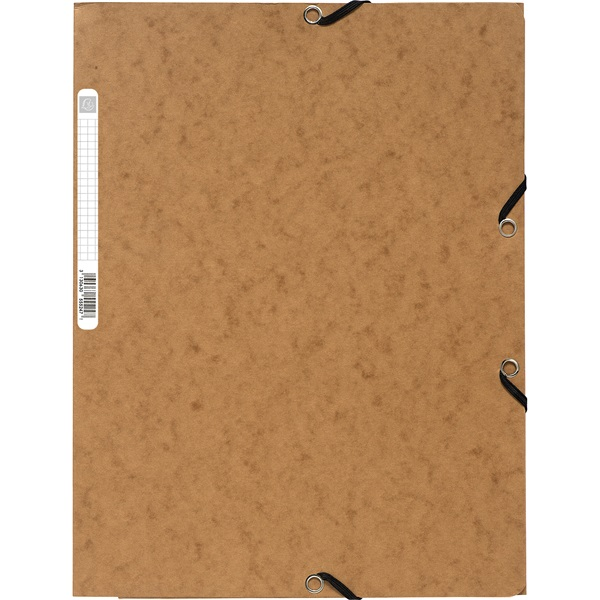 Exacompta A4 prespán barna gumis mappa (P2110-0580)