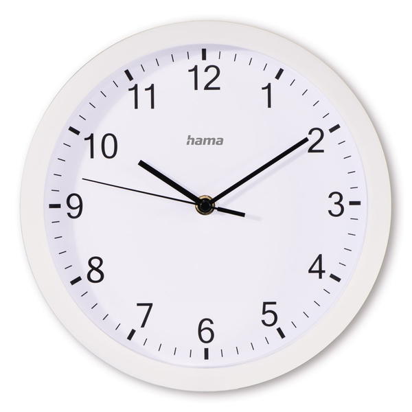 Hama Elba Orologio al quarzo Rotondo Bianco