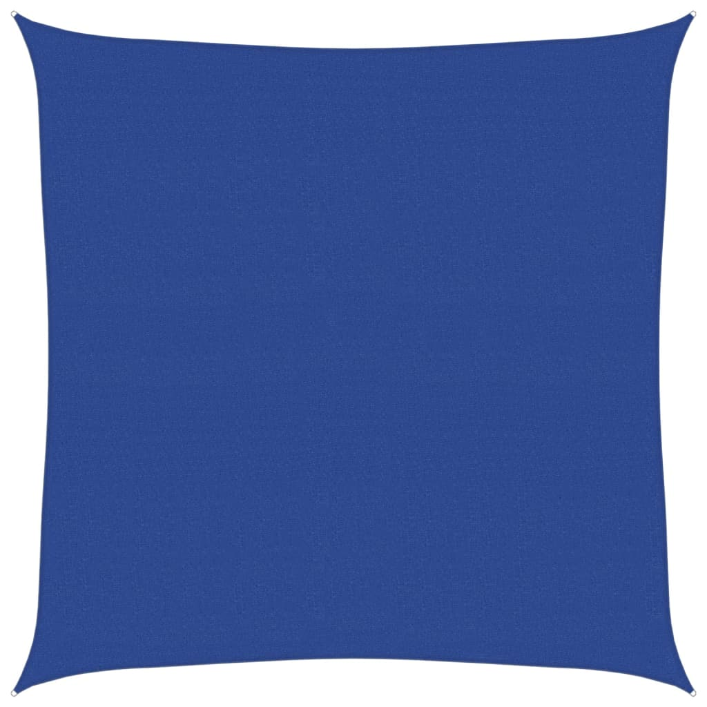 kék négyzet alakú HDPE napvitorla 160 g/m² 7x7 m (311500)