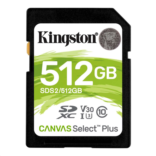 Kingston Technology Canvas Select Plus 512 GB SDXC UHS-I Clase 10