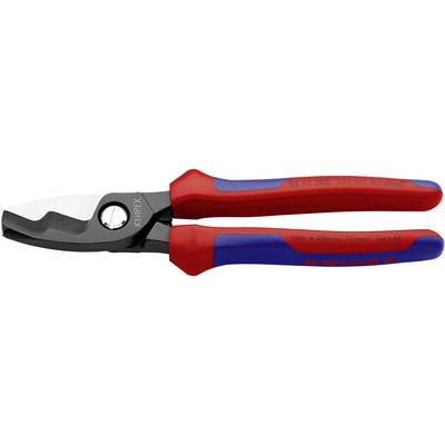 Kábelolló kettős vágóéllel 200 mm, vágóérték: O 20 mm, Knipex 95 12 200 (95 12 200)