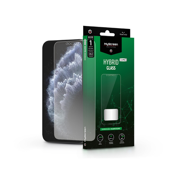 Apple iPhone X/XS/11 Pro rugalmas üveg képernyővédő fólia - MyScreen Protector Hybrid Glass Lite - transparent