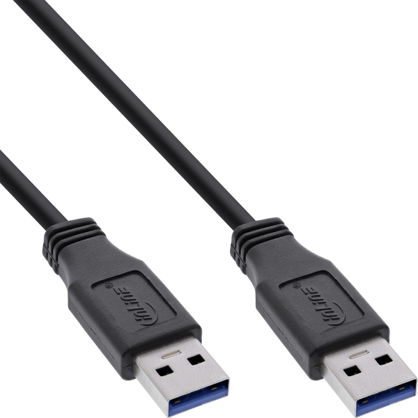 InLine 35215 USB-kabel USB 3.2 Gen 1 (3.1 Gen 1) 1,5 m USB A Sort