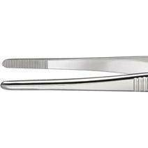 Precíziós csipesz tompa heggyel, finoman fogazott, 120 mm, egyenes, Knipex 92 64 43