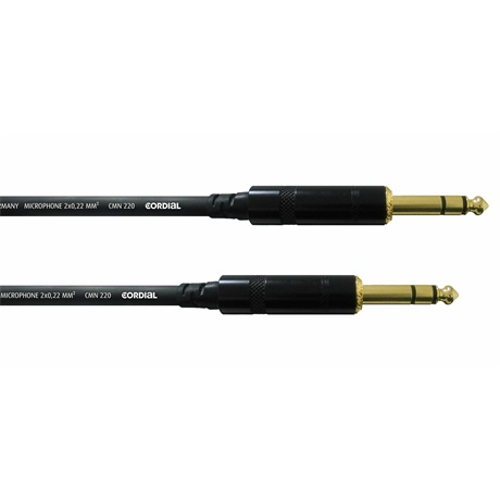 Cordial CFM 3 VV 2 x Jack 6,3mm sztereo kábel (CFM 3 VV)