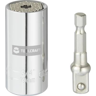TOOLCRAFT Univerzális dugókulcs bit betét 1/4 (6,3 mm) - 3/4, (TO-7273935) (TO-7273935)