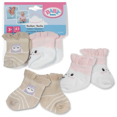 BABY born Socks Sheep 2 pair 43cm Dukkesokker