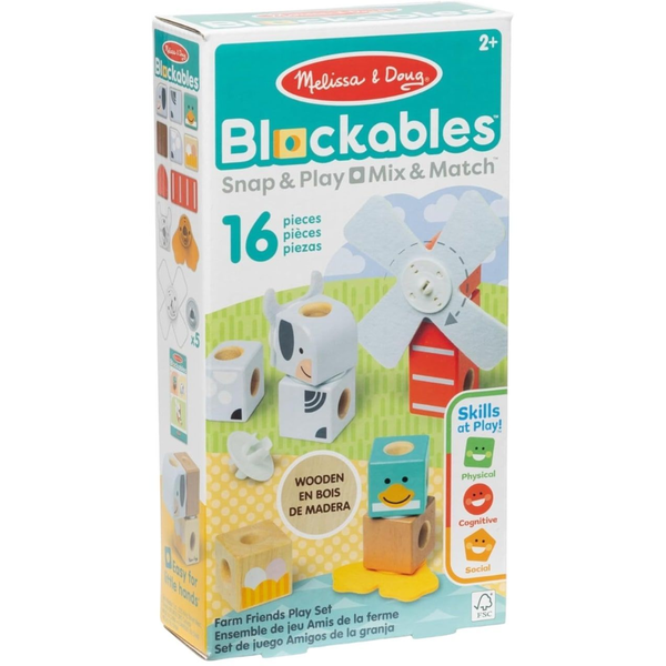 Melissa & Doug MDT BBN Blockables Farm Friends GML
