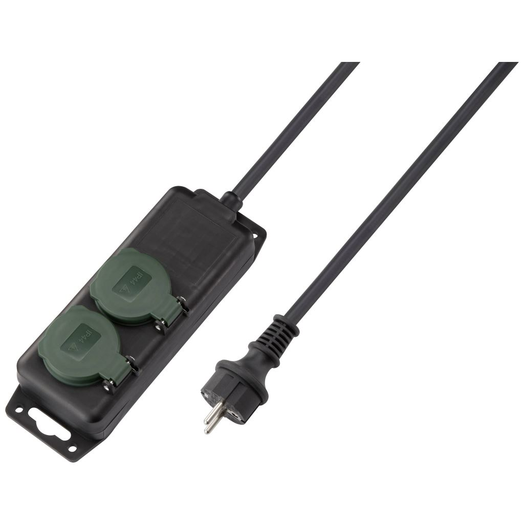 Sygonix SY-5145338 Hálózati elosztó Fekete, Zöld Védőérintkezős 1,4m (SY-5145338)