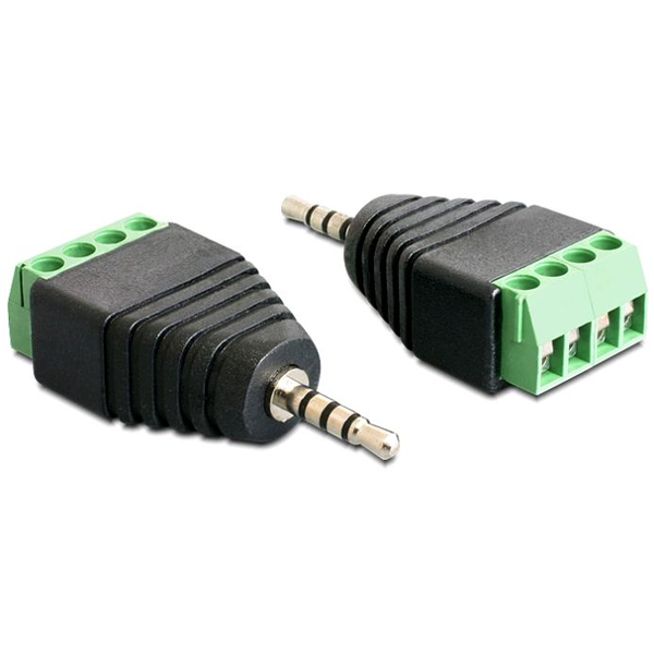 Konektor Jack 2.5 mm 4P TRRS TERMINAL BLOCK DELOCK